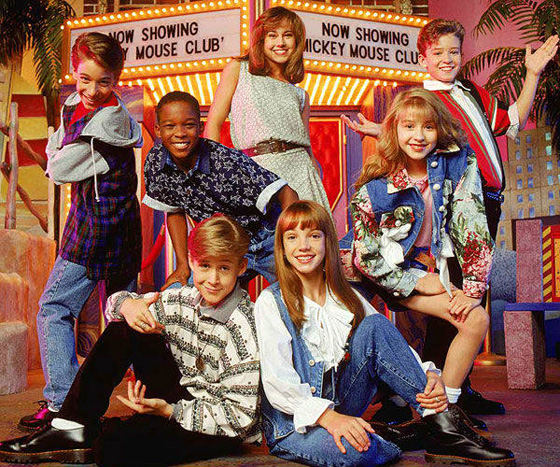 Кристина Агилера и Бритни Спирс на шоу «New Mickey Mouse Club»